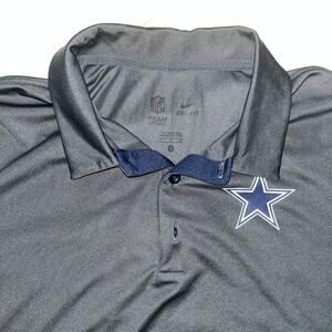 Nike Dallas Cowboys NFL Team Color Block Polo Shirt Men's Size S